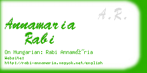 annamaria rabi business card